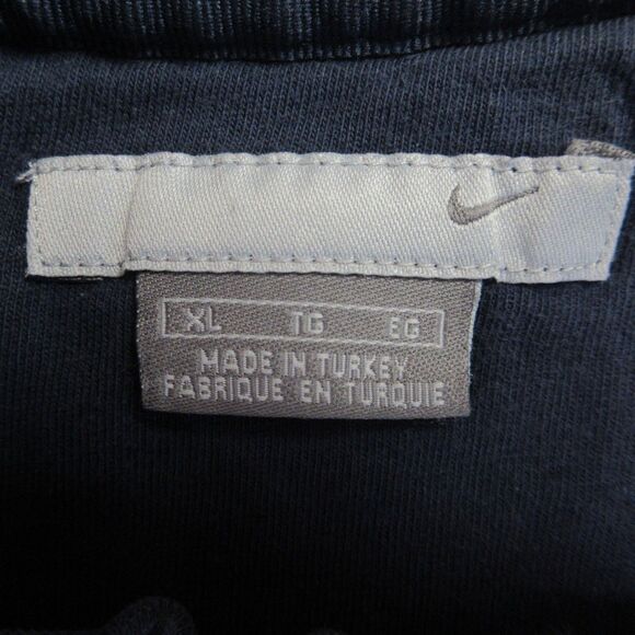 NIKE Navy Blue Spellout VINTAGE Sweatshirt Sz M Grey Silver Tag Crewneck 90s Y2K - Picture 6 of 14